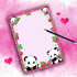 A5 Pandaberries Notepad - by TinyTami_