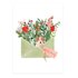 The Lemonbird Postcard | christmas flower letter_