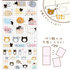 San-X Kutusita Nyanko Clear Seal Memo Sticker _
