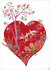 Izou Postcard - Red Heart_