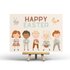 Postcard Happy Easter Kids by Penpaling Paula_