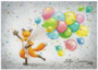 Postcard 320 by Katja Saario - Birthday Balloons_