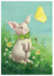 Postcard 376 by Katja Saario - Bunny and Butterfly_