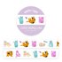 Colorful Cats Washi Tape - Little Lefty Lou _