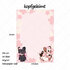 A5 Notepad black and calico Sakura Neko - by Hidekos Artwork_