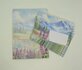 A5 Notepad + Envelopes Lupins - by StationeryParlor_