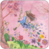 Postcard Kristiana Heinemann | Woman on flower swing_