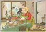 Postcard | Lieselotte is looking forward to the cake_