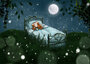 Postcard Ila Illustrations 118 - Moonlight_