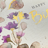 Postcard Happy Birthday (watercolor flowers)_