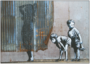 Postcard Banksy Tushita | Come on - have a look_