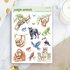Jungle Animals - Sticker Sheet by Penpaling Paula_