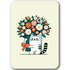 Postcard Gutrath Verlag | cat with a bouquet of flowers_
