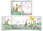 Fold Out Greeting Card with Envelope - Sophie Turrel - Fox and his friends (hearts)_