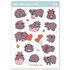 Baby Pygmy Hippo Waterproof Stickers - Little Lefty Lou_