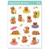 Capybara Beach Day Waterproof Stickers - Little Lefty Lou_