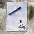 A5 Notepad kawaii Snow Neko - by Hidekos Artwork_