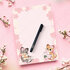 A4 Notepad grey tabby and orange Sakura Neko - by Hidekos Artwork_