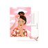 Postcard by Muchable - vrouw met papegaai_