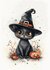 Spooktacular Halloween: Black Cat | Postcard Fripperies_