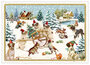 PK 1254 Tausendschön Postcard - Dogs in snow_