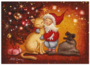 Postcard 298 by Katja Saario - Christmas Hug_
