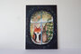 Gold Foil Postcard Lotte Drouen | Kijken naar de sneeuw met foliedruk_