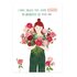 The Lemonbird Postcard | peony flowergirl - pioenrozen bloemenmeisje_