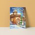 Postcard from Studio Poppybird - Kerst huisje_