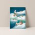 Postcard from Studio Poppybird - Wolken Sinterklaas_