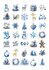 Stickersheet Blue Christmas_