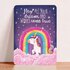 Postcard Dreams and wishes unicorn - Aniet Illustration_