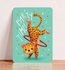 Postcard Partytime cheetah - Aniet Illustration_