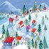 Mila Marquis Postcard | Houses in the snow_