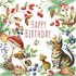 Nina Chen Postcard | Happy Birthday (Cat in Autumn)_