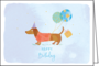 Wiebke Wichmann Folded Card | Happy Birthday (Dog)_