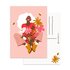 A6 Postcard by Muchable - vrolijk meisje met bloemen_