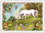 PK 1327 Tausendschön Postcard - Unicorn_