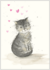 Postcard | Cat with hearts_
