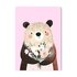 Postcard Only Happy Things | Bear with Flowers_