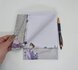 A5 Notepad Pansy Girl - by StationeryParlor_