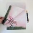 A4 Notepad Cherry Blossom Tree - by StationeryParlor_