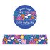 Brede blauwe bloemen Washi Tape - Little Lefty Lou _
