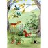 Postcard Margaret Lynes | Squirrel with nuts and fawn_