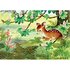 Postcard Margaret Lynes | Fawn under a horsechestnut tree_