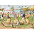 Postcard Racey Helps | The sack race_