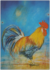 Postcard Loes Botman | Cock in blue_