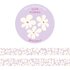 sweet abstract flowers lilac white Washi Tape - Muchable_