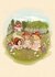 Postkarte Belle and Boo | Mushroom Garden_