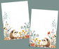 A5 Notepad Summer Hedgehog by LNcreativePapers_
